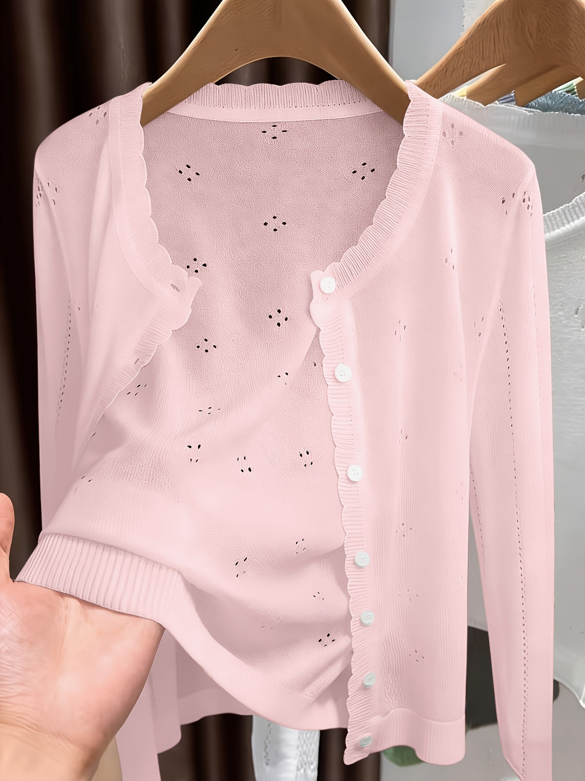 Cardigan grande taille en maille, coupe oversize, maille souple, visuel produit
