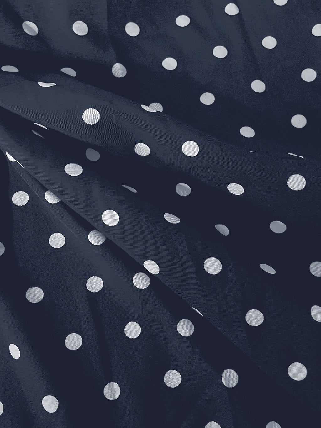Robe midi grande taille — Imprimé à pois et revers blancs