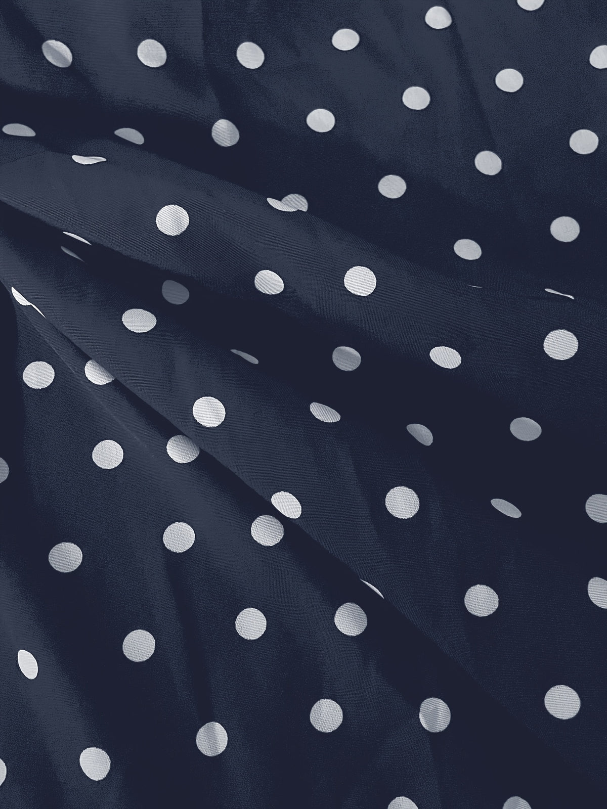 Robe midi grande taille — Imprimé à pois et revers blancs