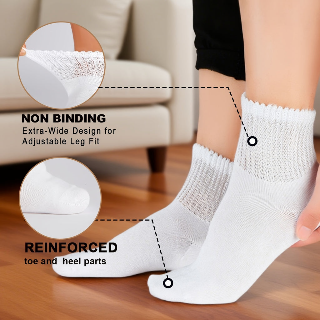 Chaussettes grande taille, coupe ample, tombé fluide, porté de face