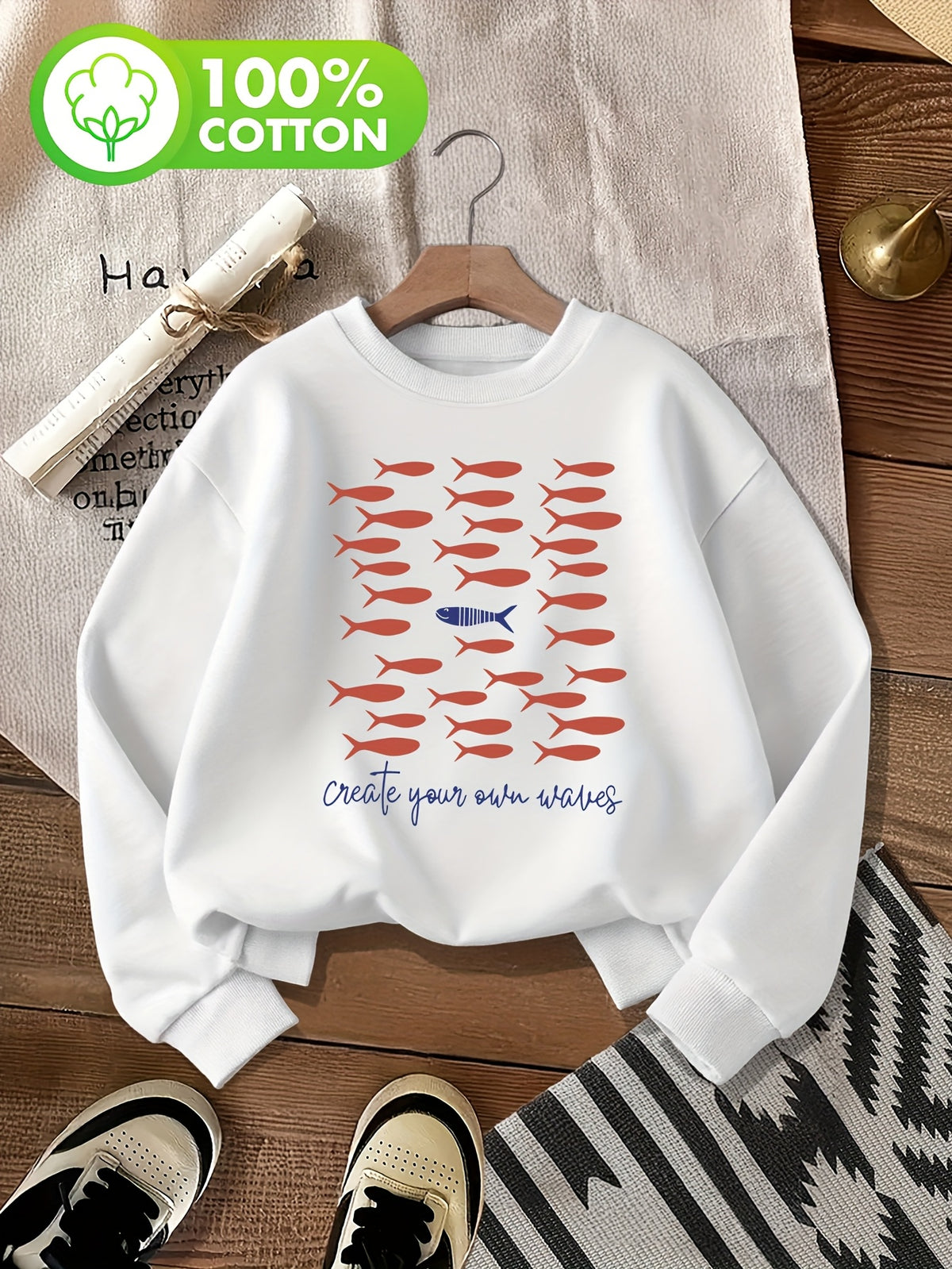 Pull grande taille, col rond, toucher naturel, chaleur d'hiver, gros plan