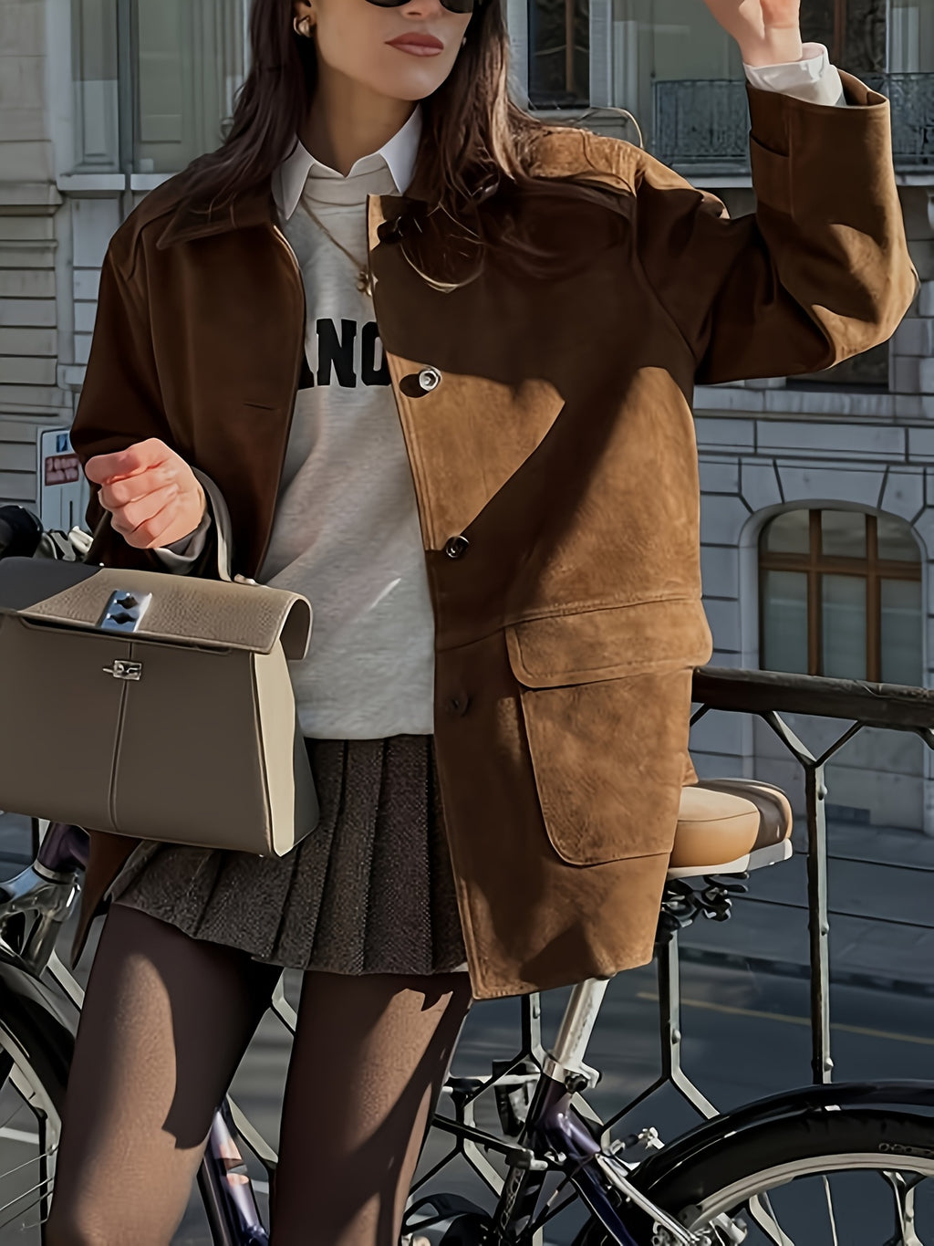 Veste grande taille, coupe ample