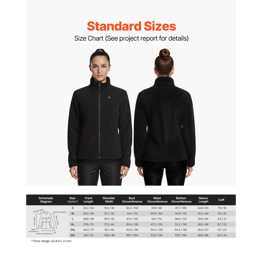 Veste grande taille, vue de profil