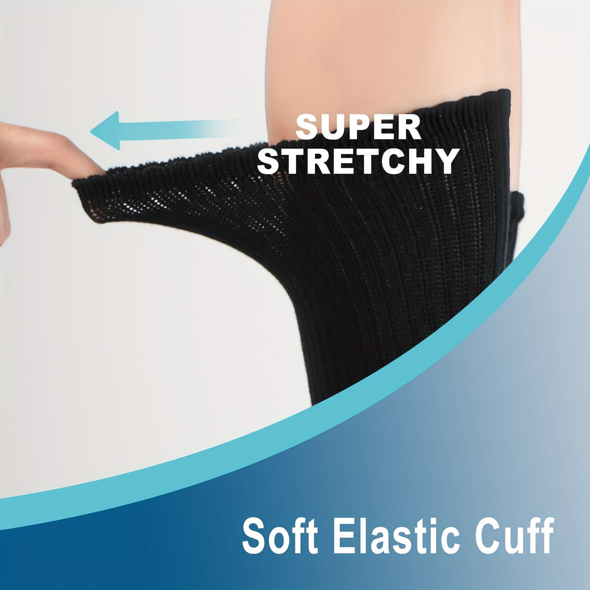 Chaussettes grande taille, toucher naturel Image