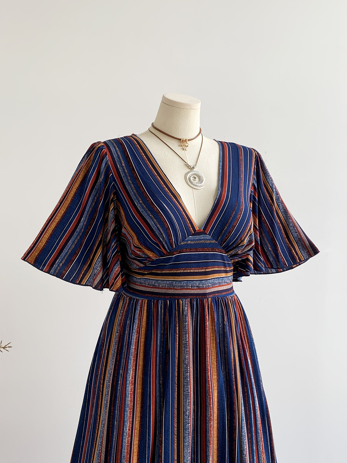 Robe maxi grande taille, trois imprimés en viscose mate