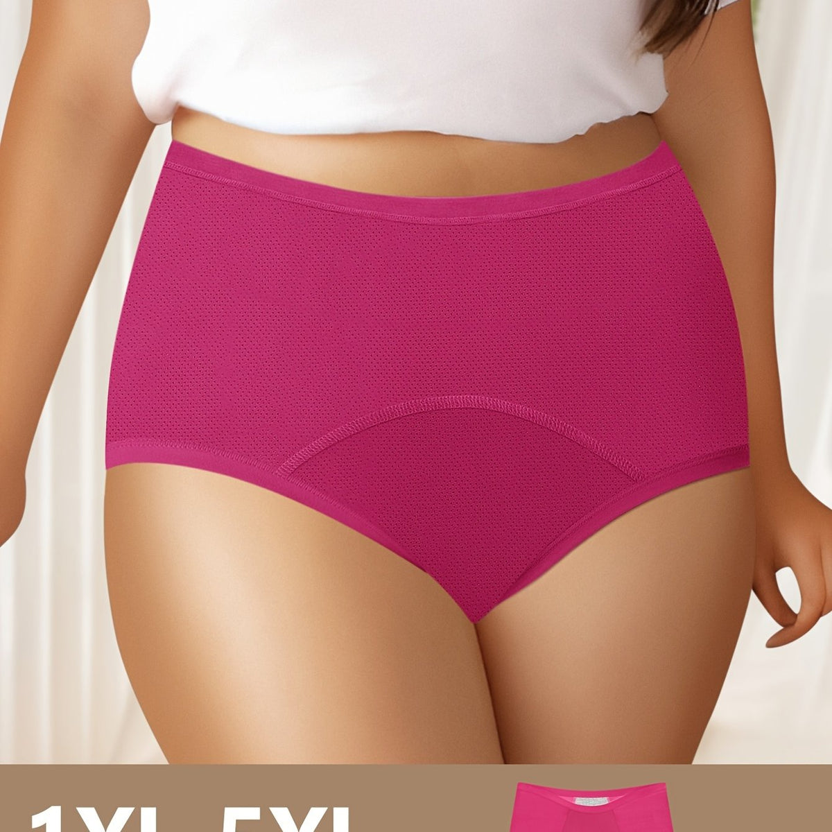 Culotte grande taille, coupe ajustée, effet gainant — composition : 92% Nylon, 8% Élasthanne Image