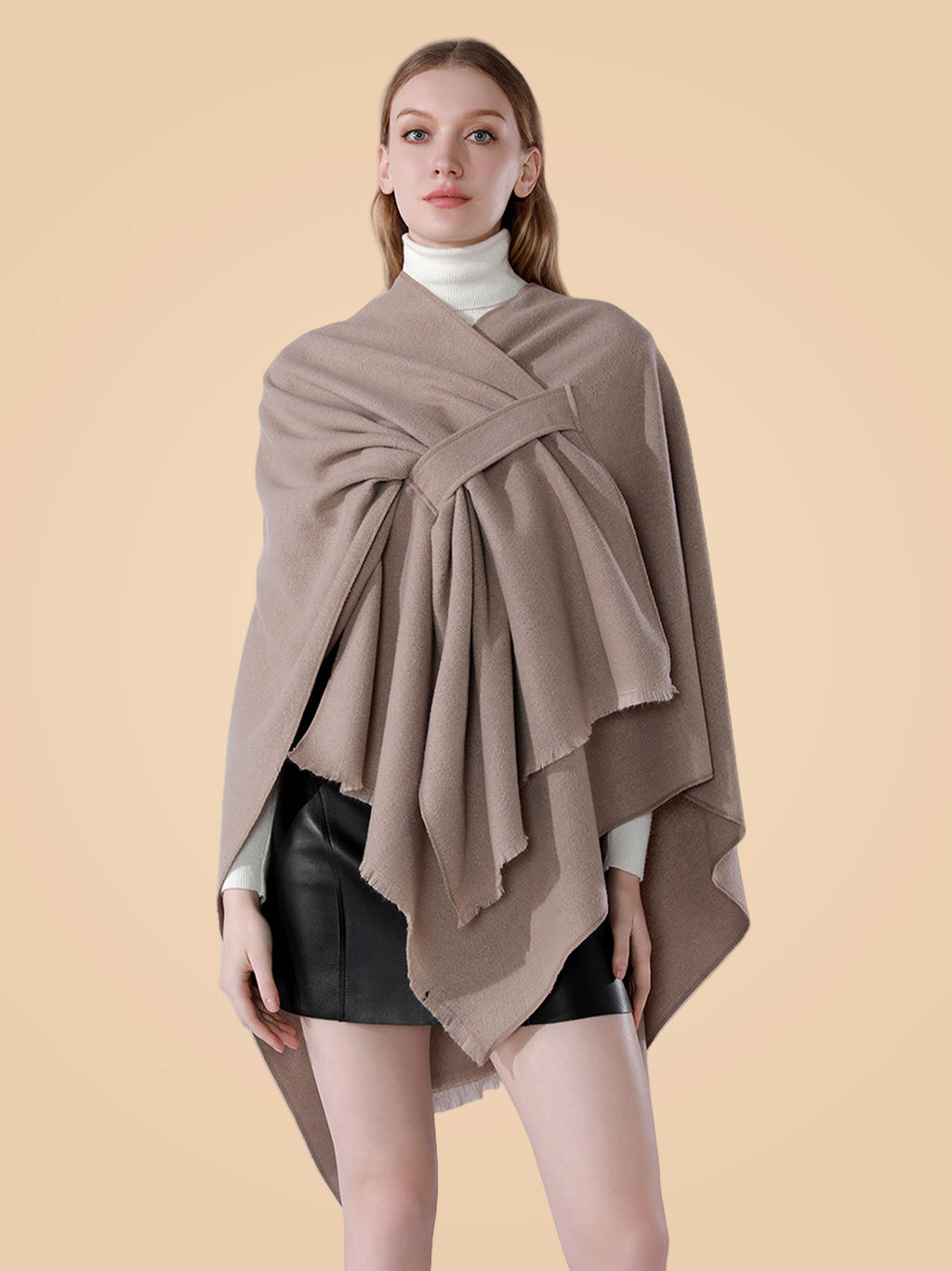 Châle grande taille, coupe oversize, toucher moelleux, chaleur d'hiver, autre coloris