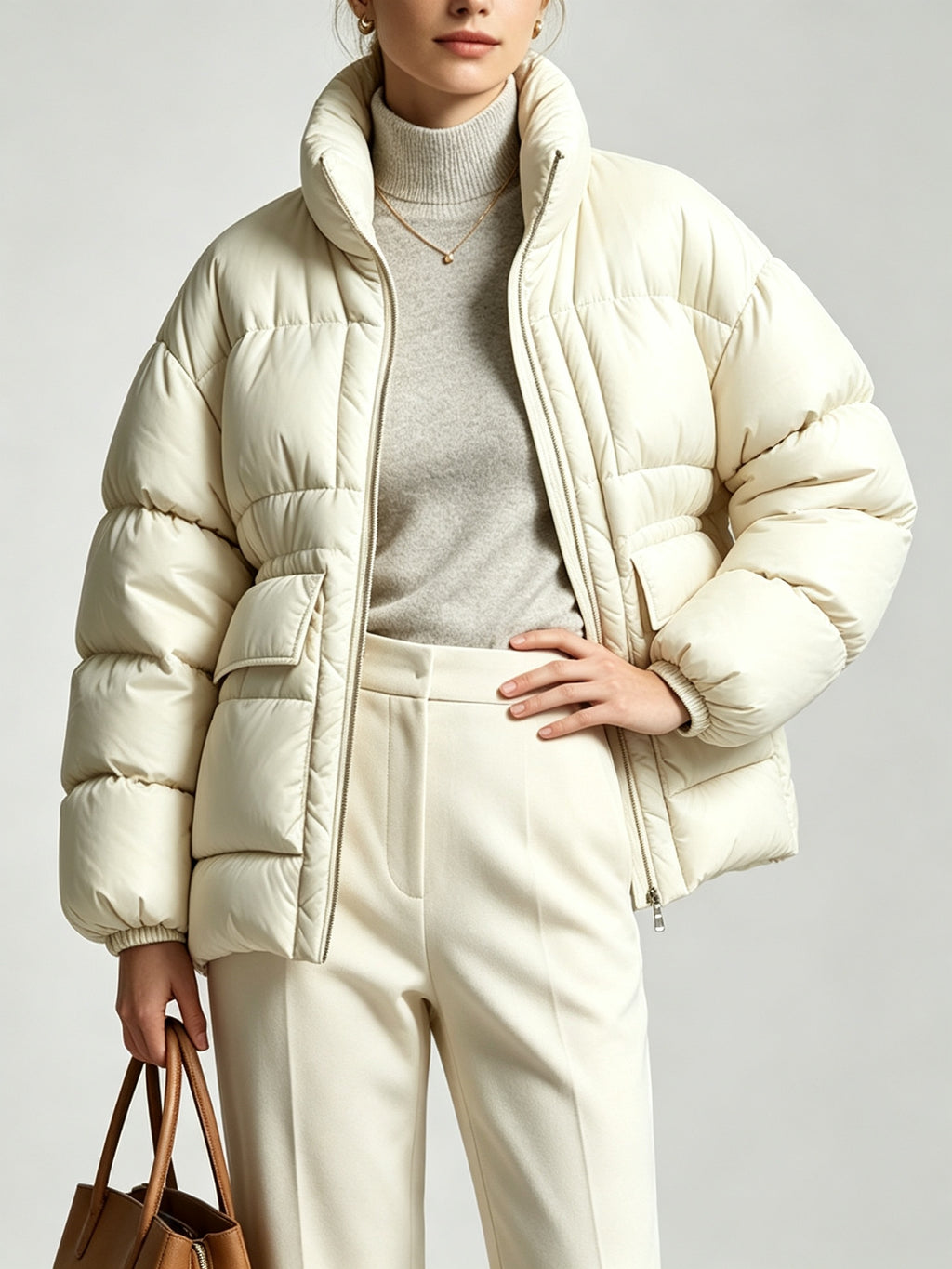 Veste grande taille, chaleur d'hiver, tissu opaque