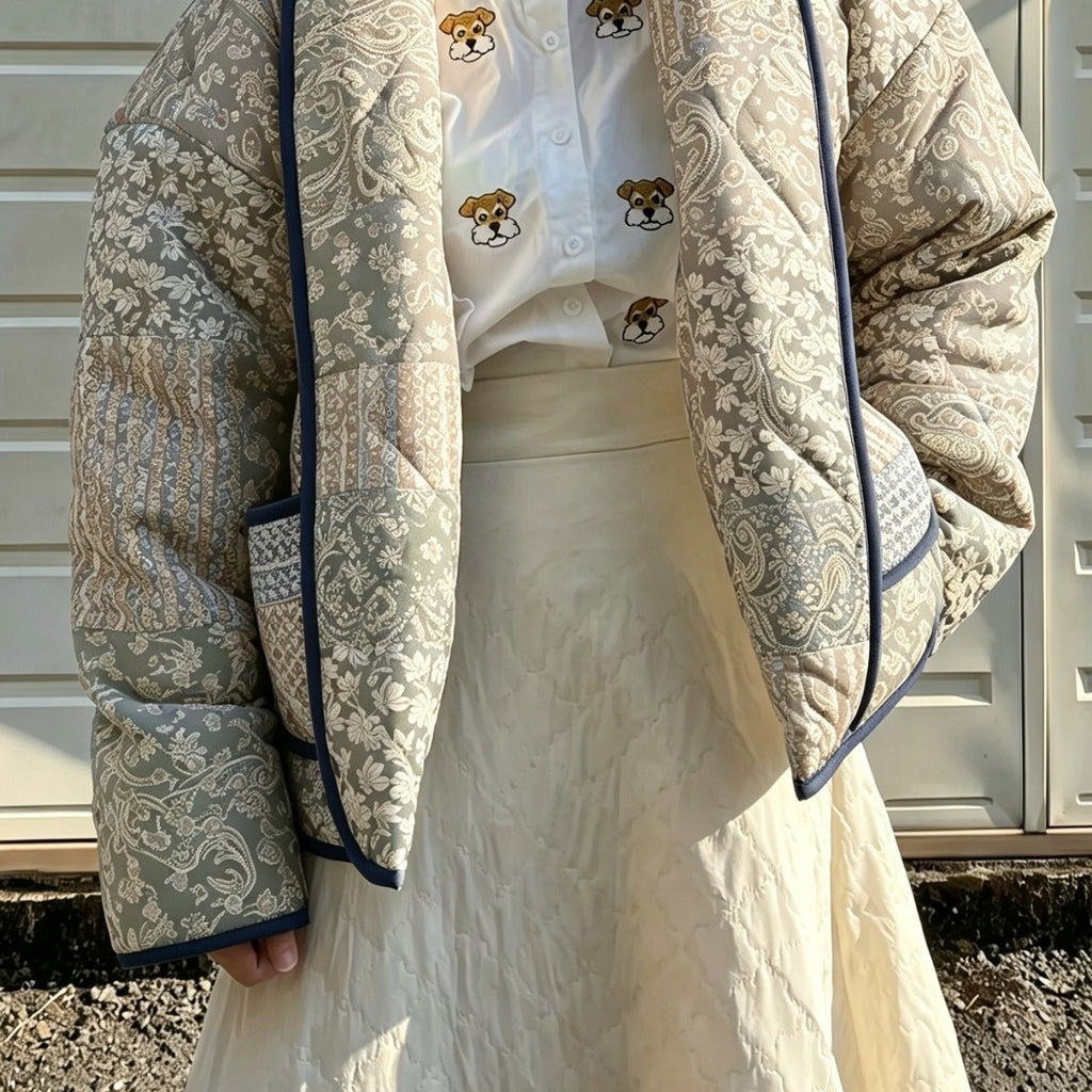 Manteau grande taille, coupe ample, poches plaquées, chaleur d'hiver