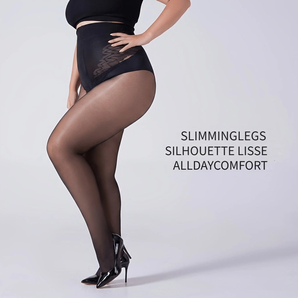 Collant grande taille — Allure élégante, détail du tissu