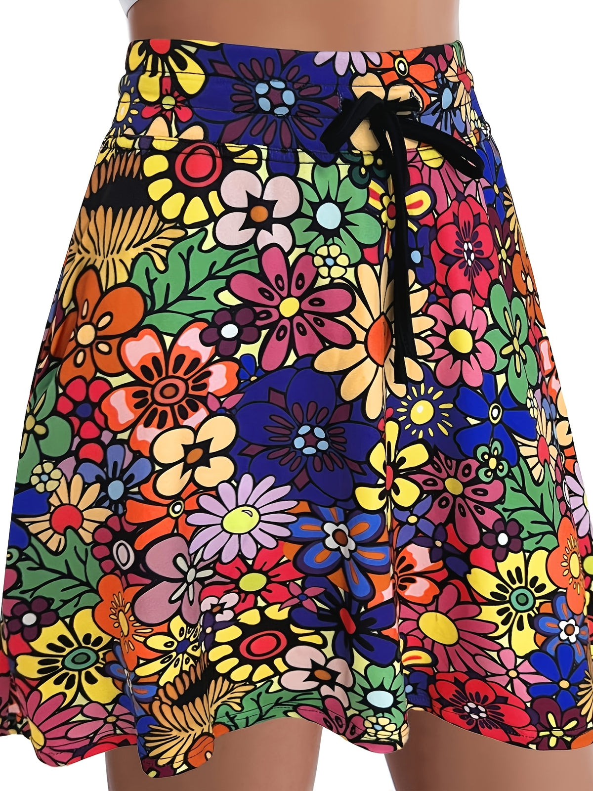 Short grande taille, coupe droite, poches pratiques, vu de dos