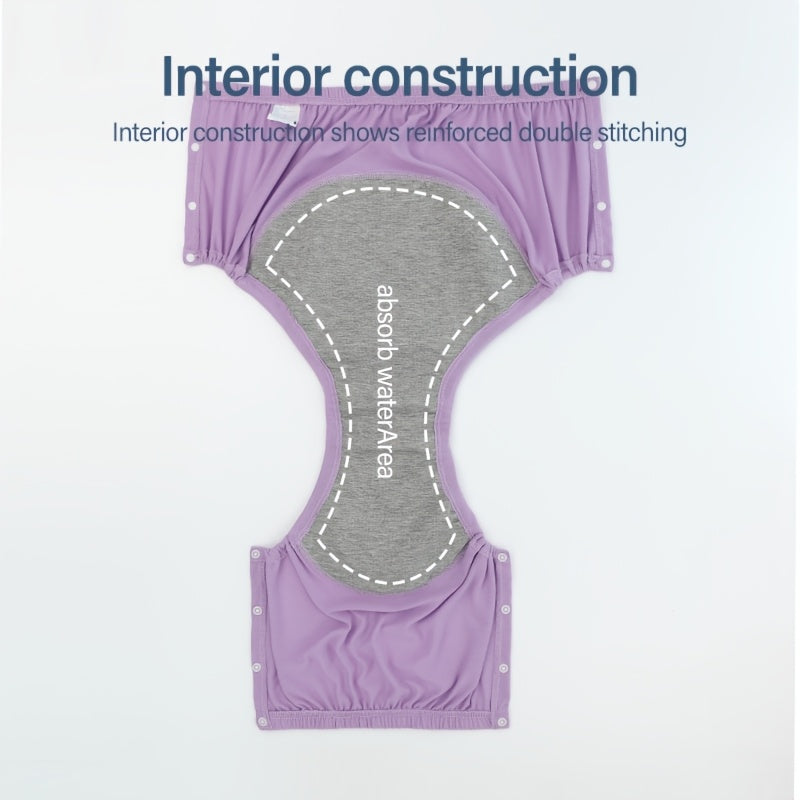 Sous-vêtement absorbant grande taille, tissu épais, détail du col