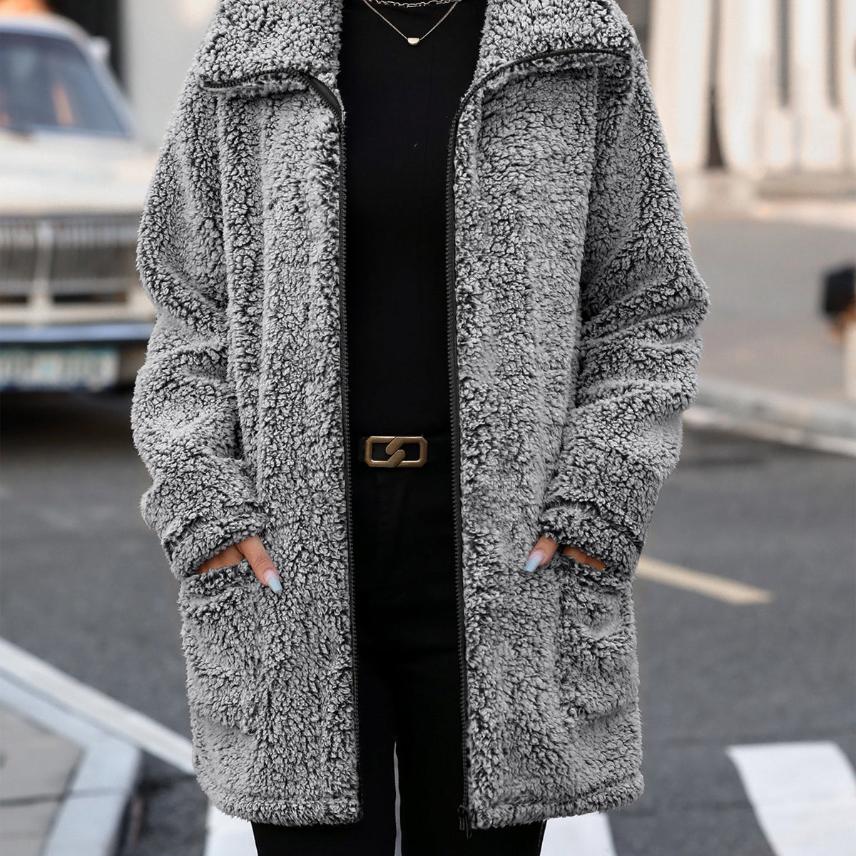 Manteau grande taille — composition : 100% Polyester Image