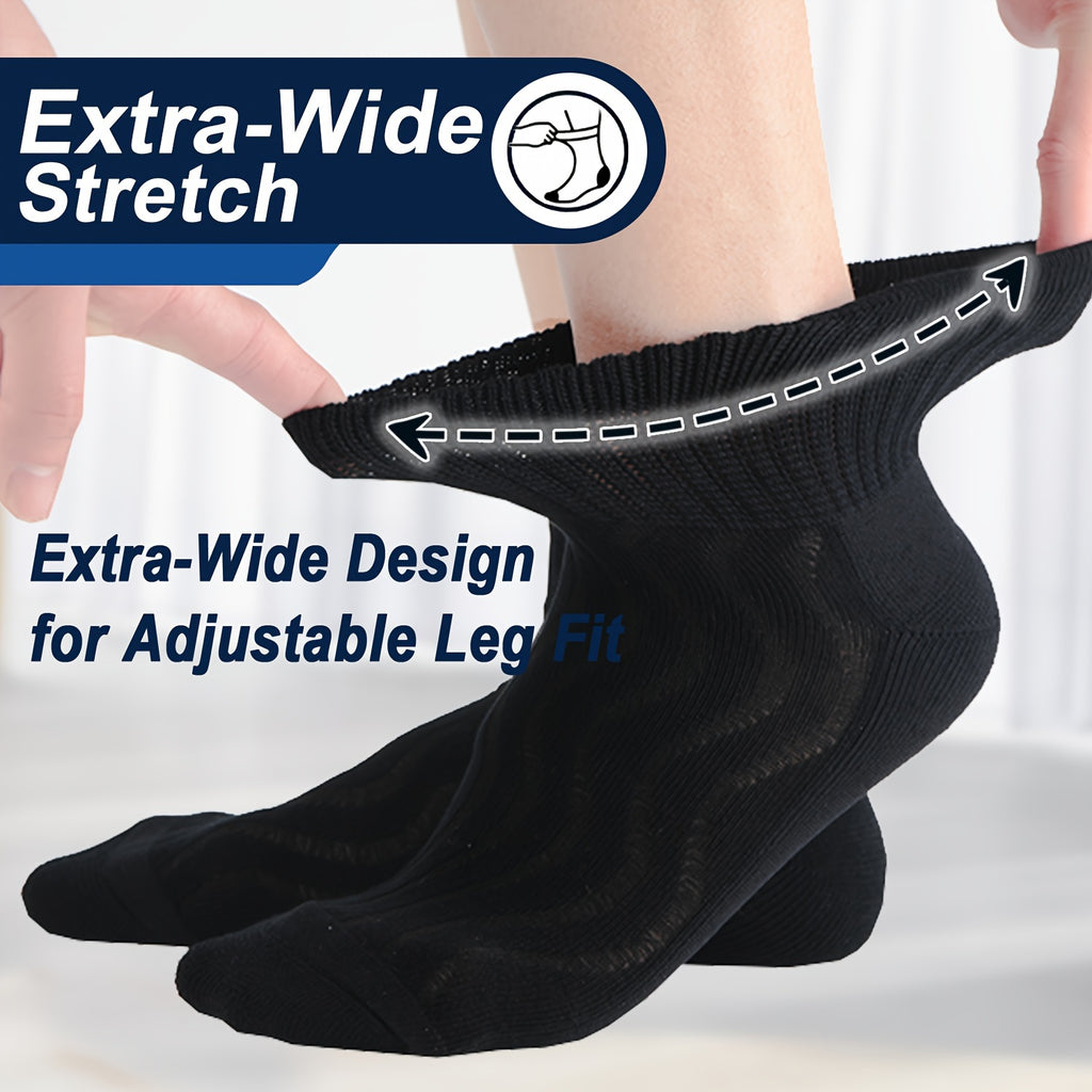Chaussettes grande taille, coupe ample, tombé fluide, porté de face