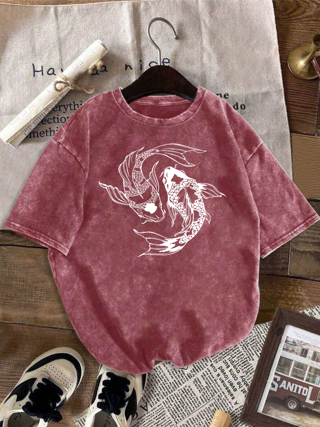 T-shirt grande taille, toucher naturel, porté de face