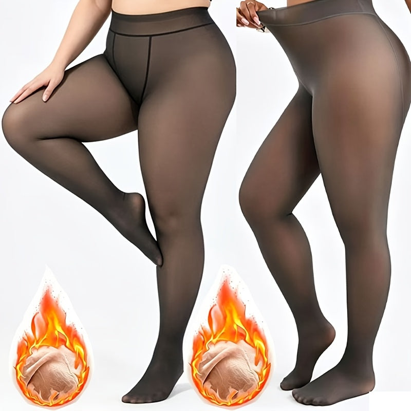 Collant grande taille — Tissu épais — matière : polyester