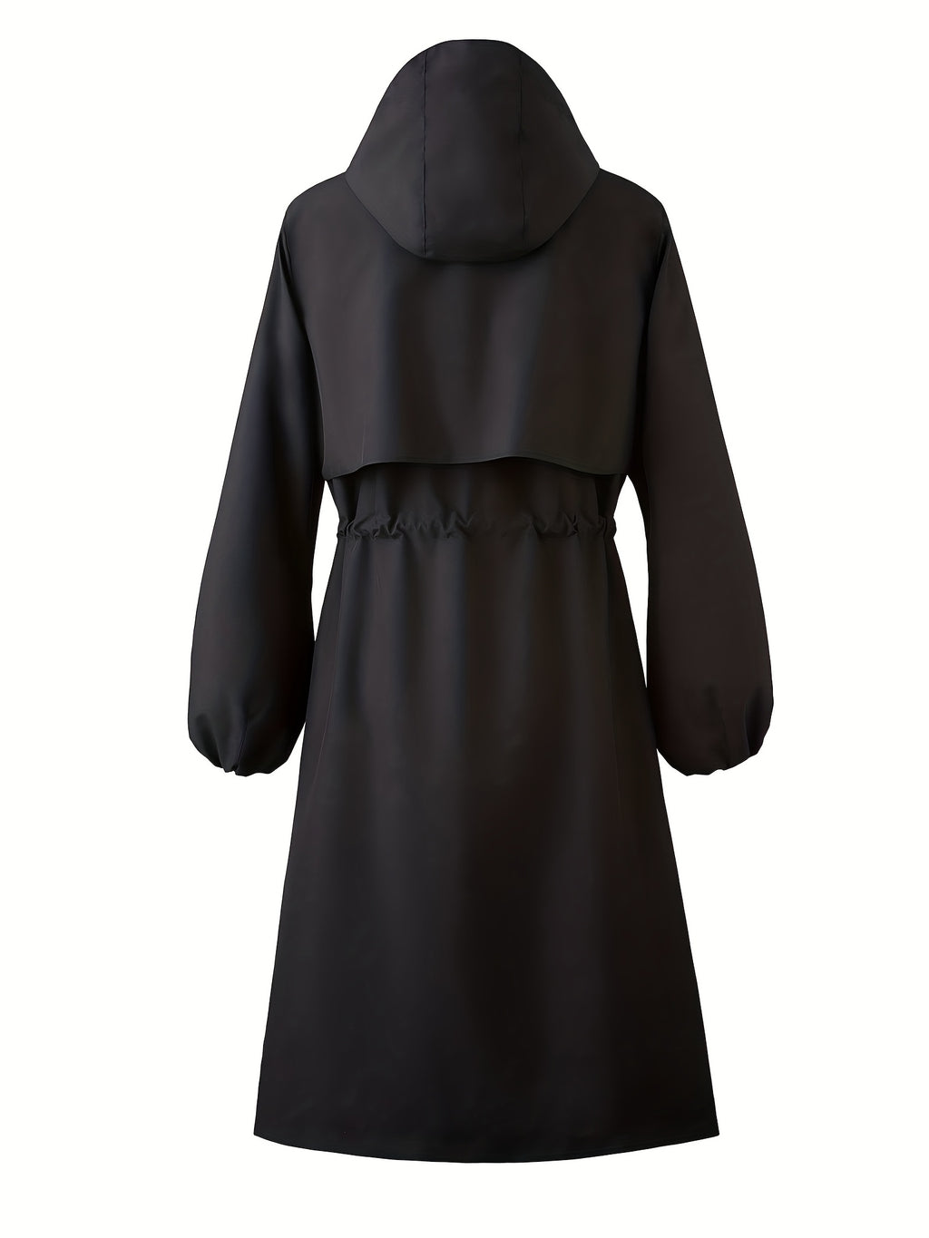 Veste grande taille, capuche, chaleur d'hiver, tissu épais, détail du col