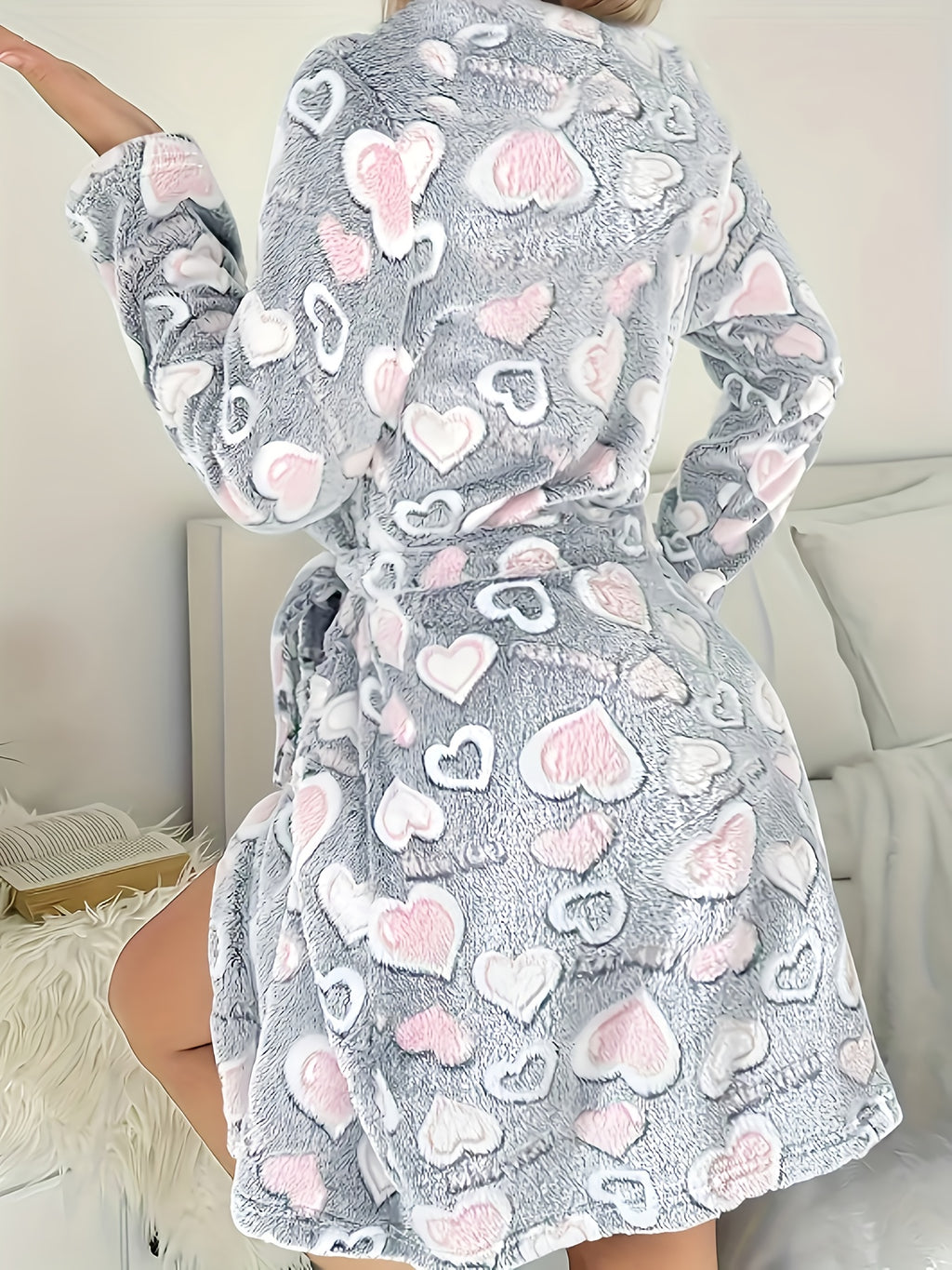 Peignoir grande taille, chaleur d'hiver, tissu opaque