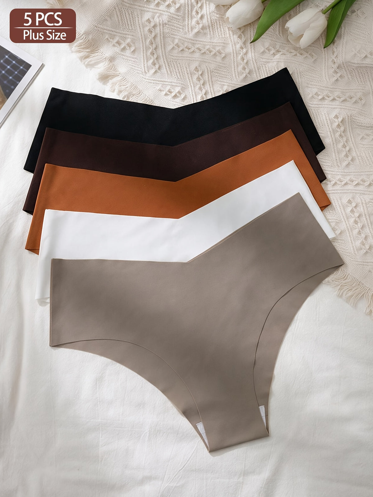 Culotte grande taille, allure élégante, vu de dos