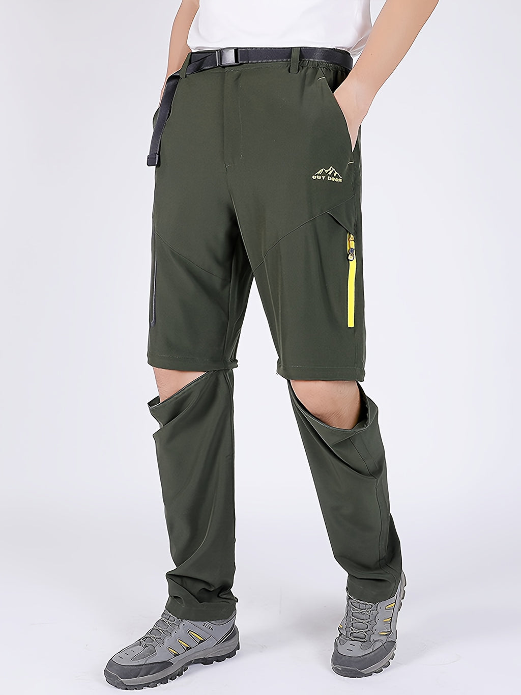 Pantalon grande taille, poches pratiques, tissu léger