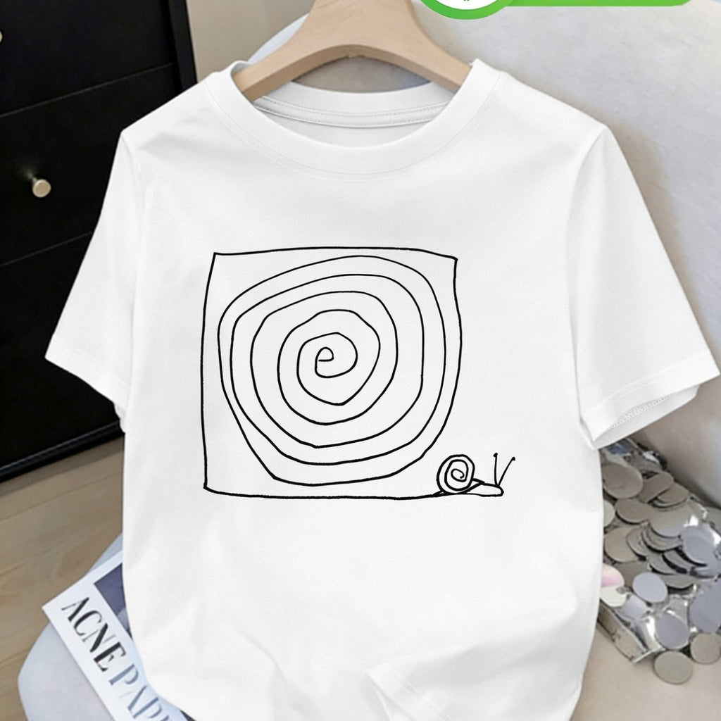T-shirt grande taille, coupe ample, col rond, manches courtes, détail du col