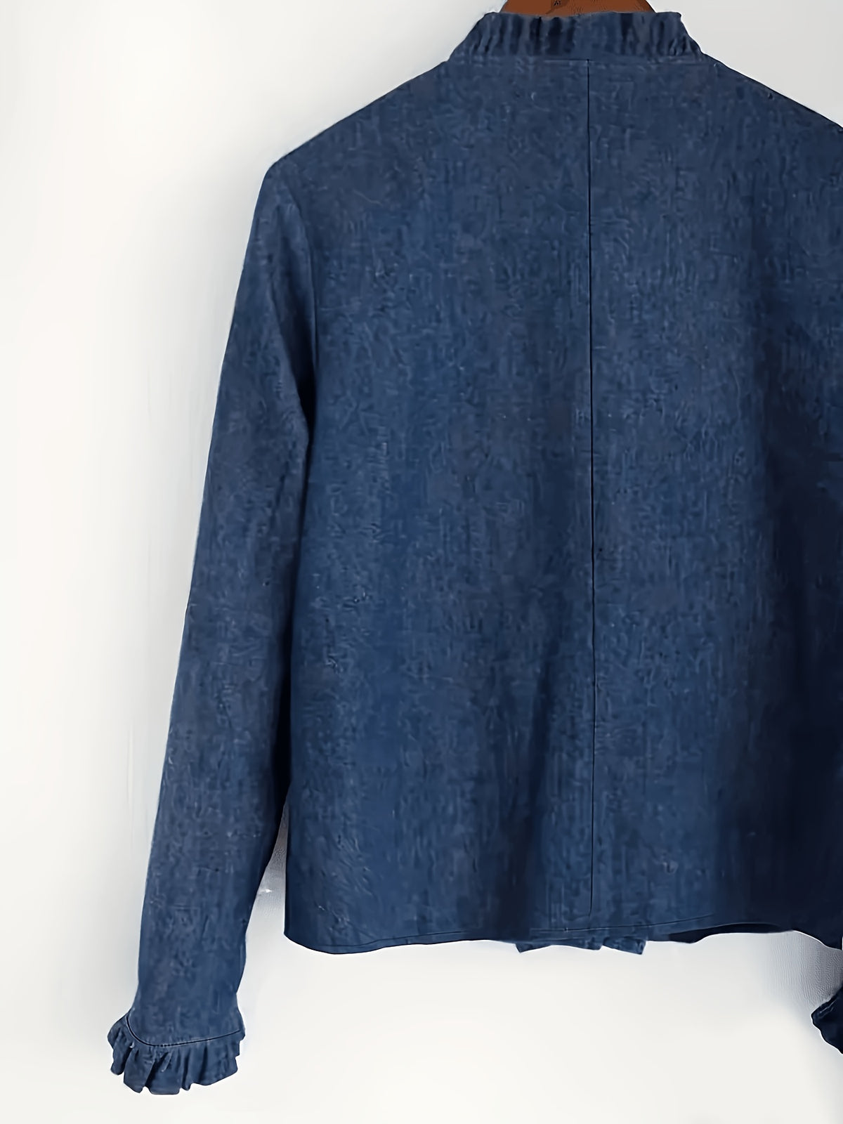Veste grande taille, col rond, manches longues, tenue franche — composition : 80% Coton, 20% Polyester Image
