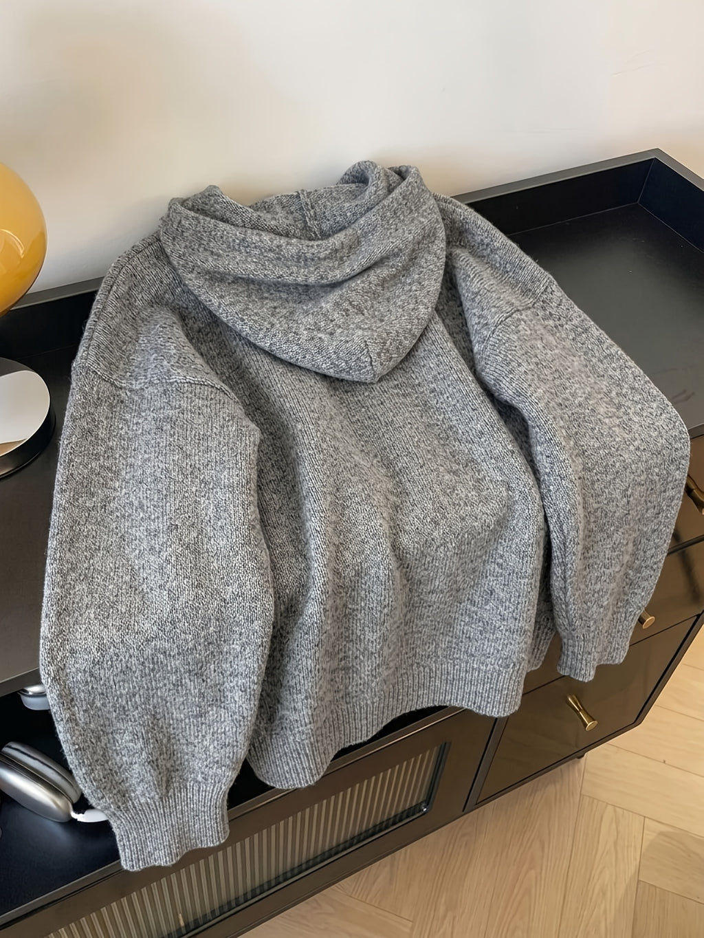 Cardigan grande taille, coupe ample, manches longues, chaleur d'hiver, tissu opaque