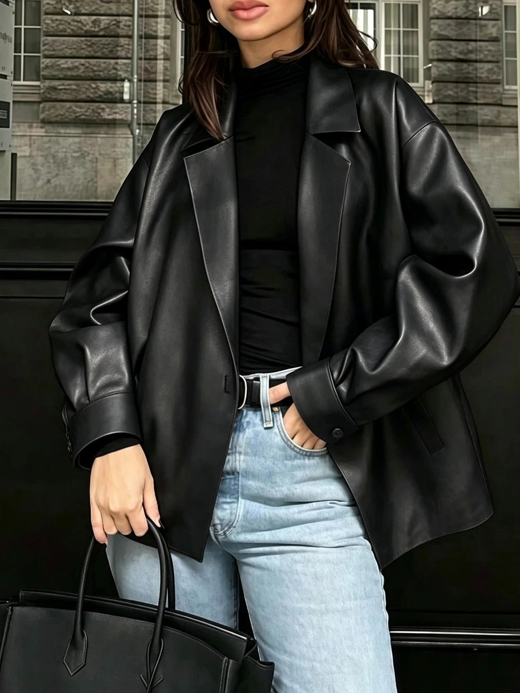 Veste grande taille, détail du tissu