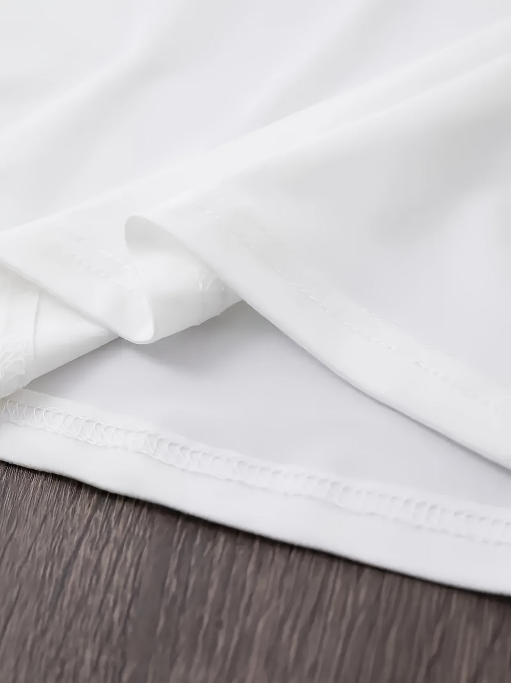 T-shirt grande taille, col rond, manches courtes, esprit décontracté, tissu opaque