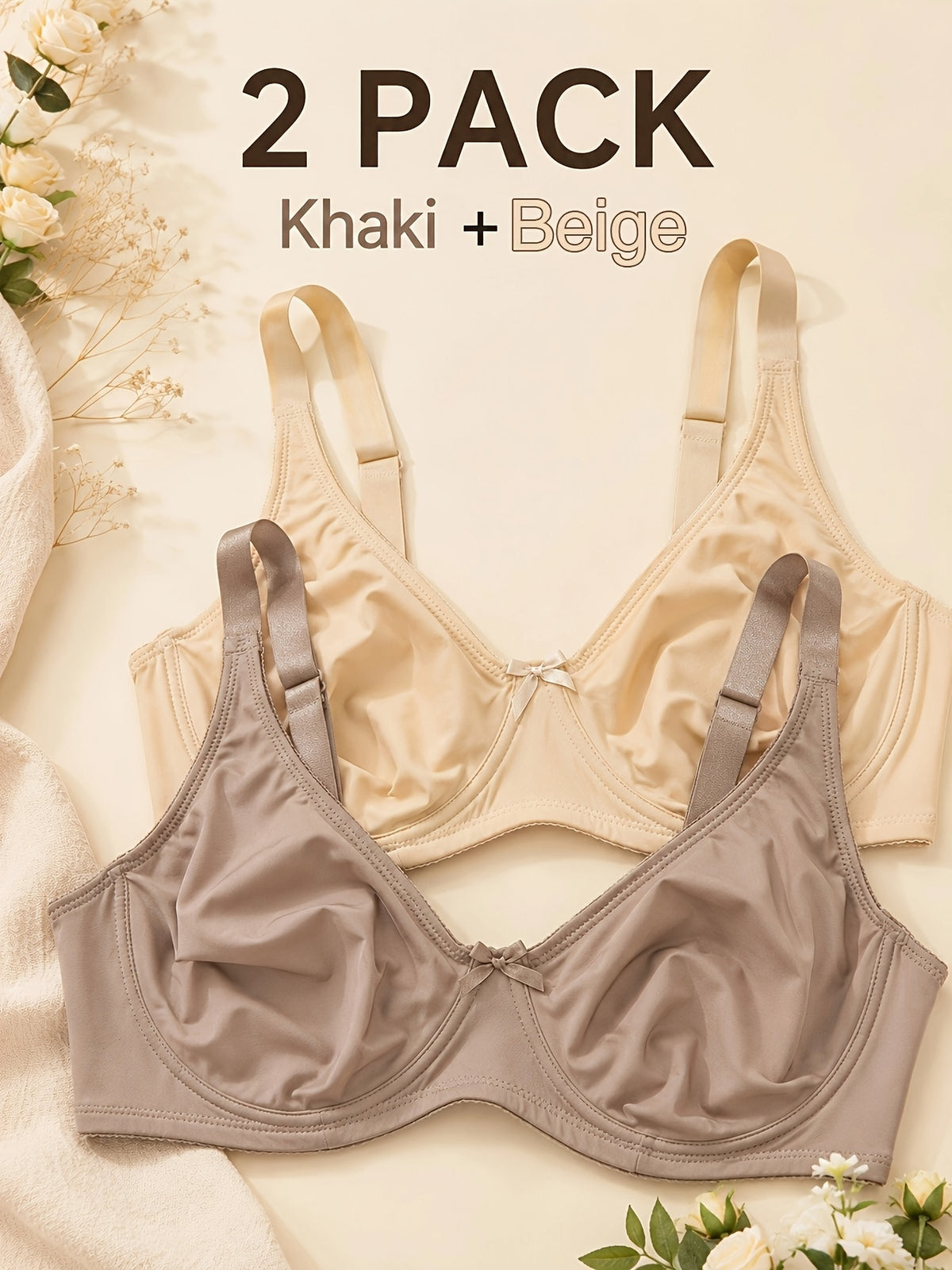 Soutien-gorge grande taille — Duo de teintes, bonnets C et D