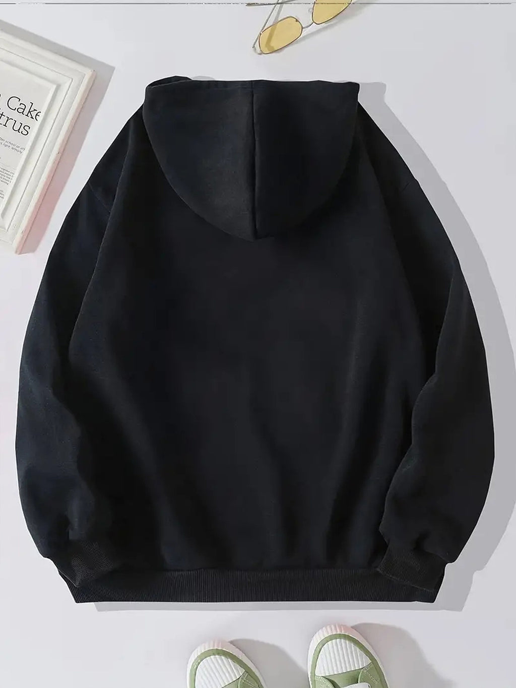 Veste grande taille, capuche, cordon de serrage