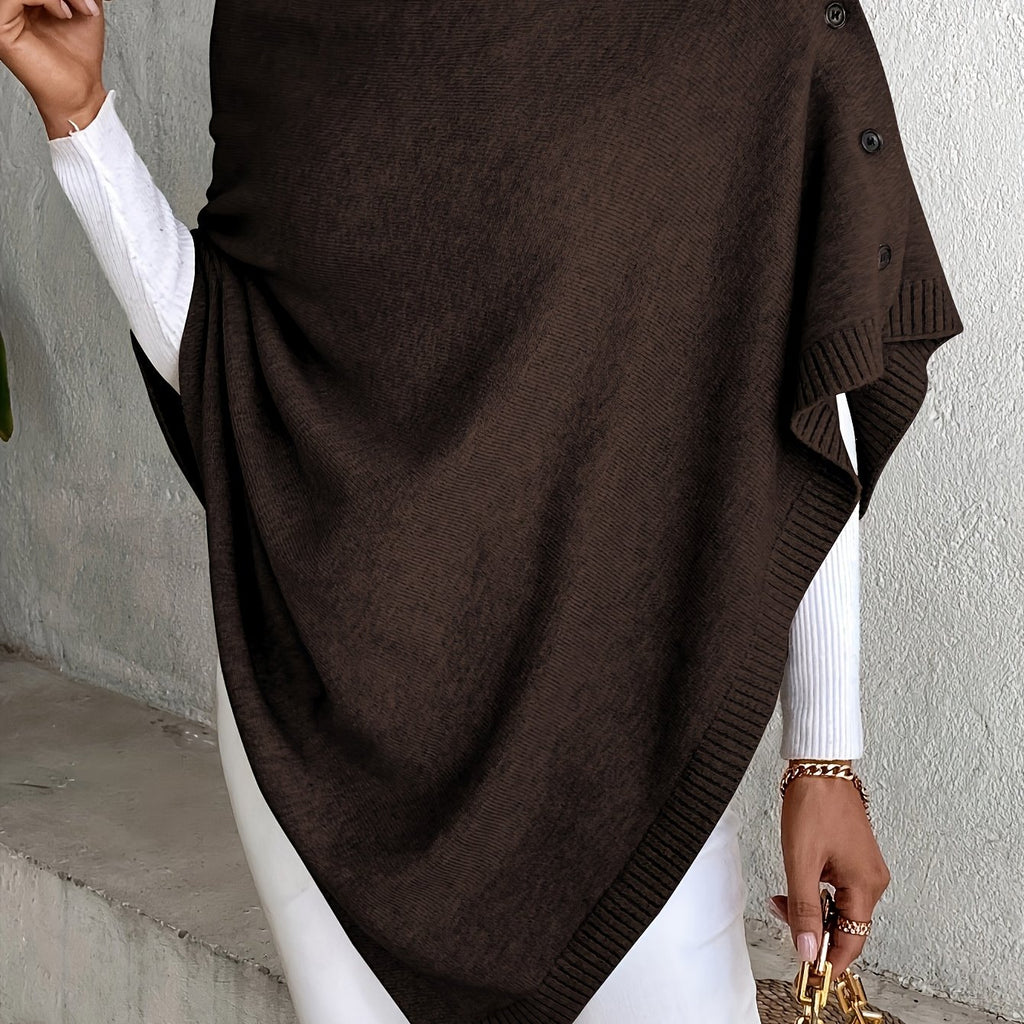 Pull grande taille, coupe oversize, épaules dénudées, porté de face