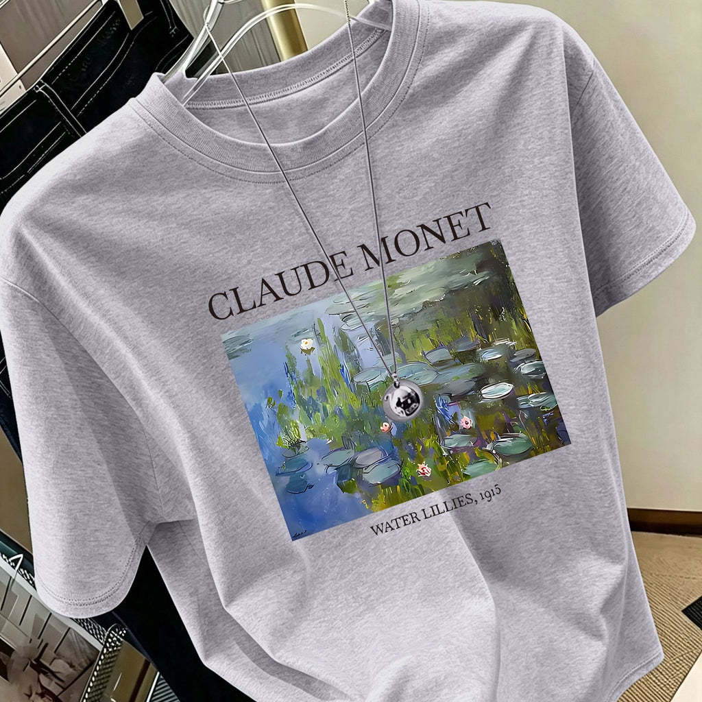 T-shirt grande taille, manches courtes, toutes saisons, détail du tissu