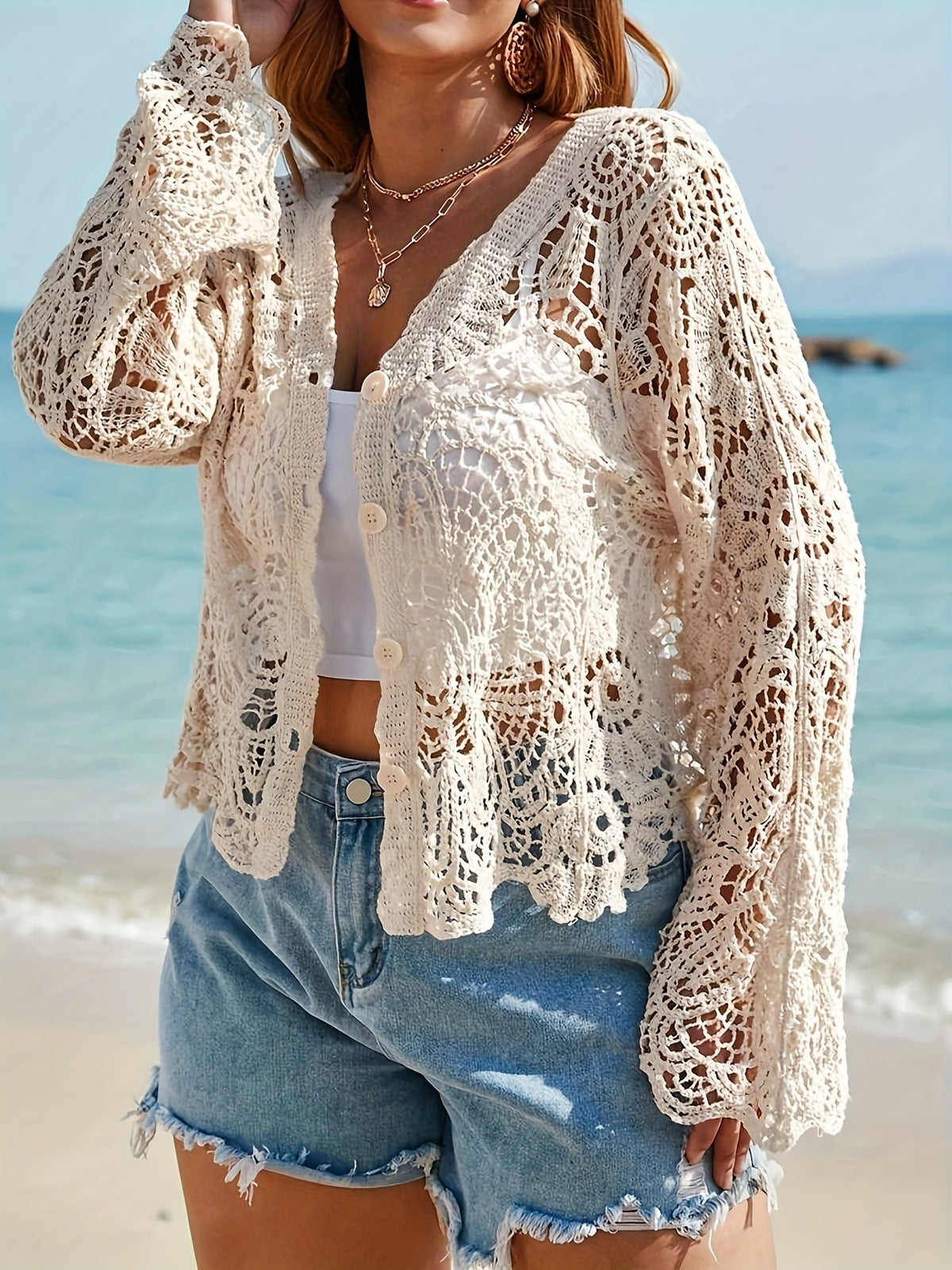Kimono grande taille, détail du tissu