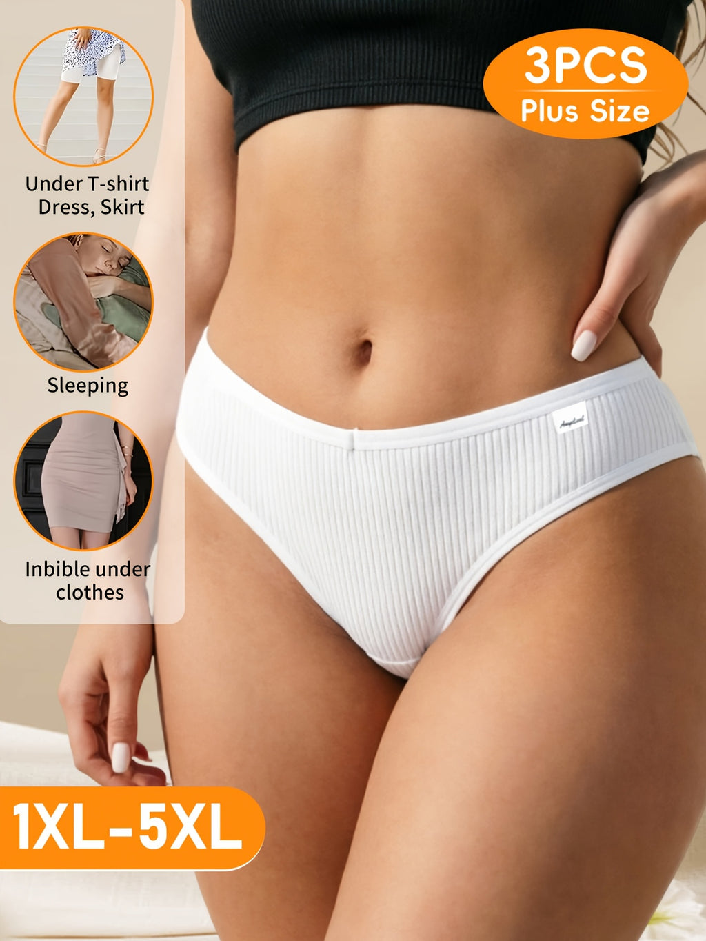 Culotte grande taille, toucher naturel, allure élégante, porté de face
