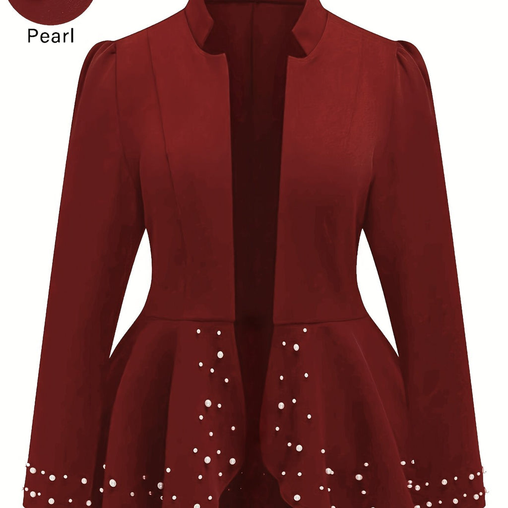 Pull grande taille, coupe oversize, col montant, détail du tissu