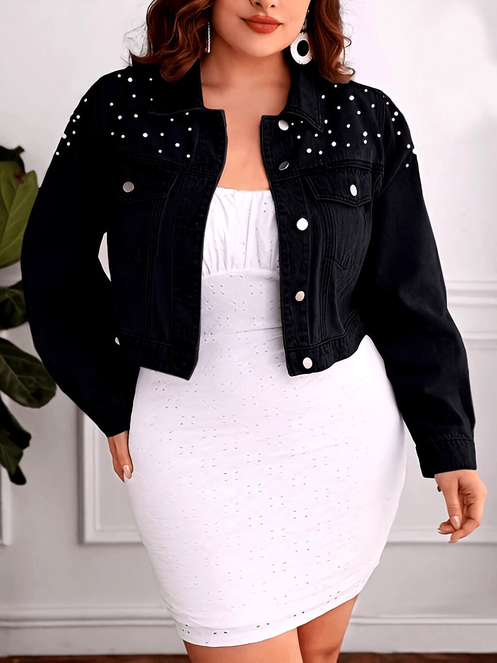 Blazer grande taille, coupe oversize, tenue franche