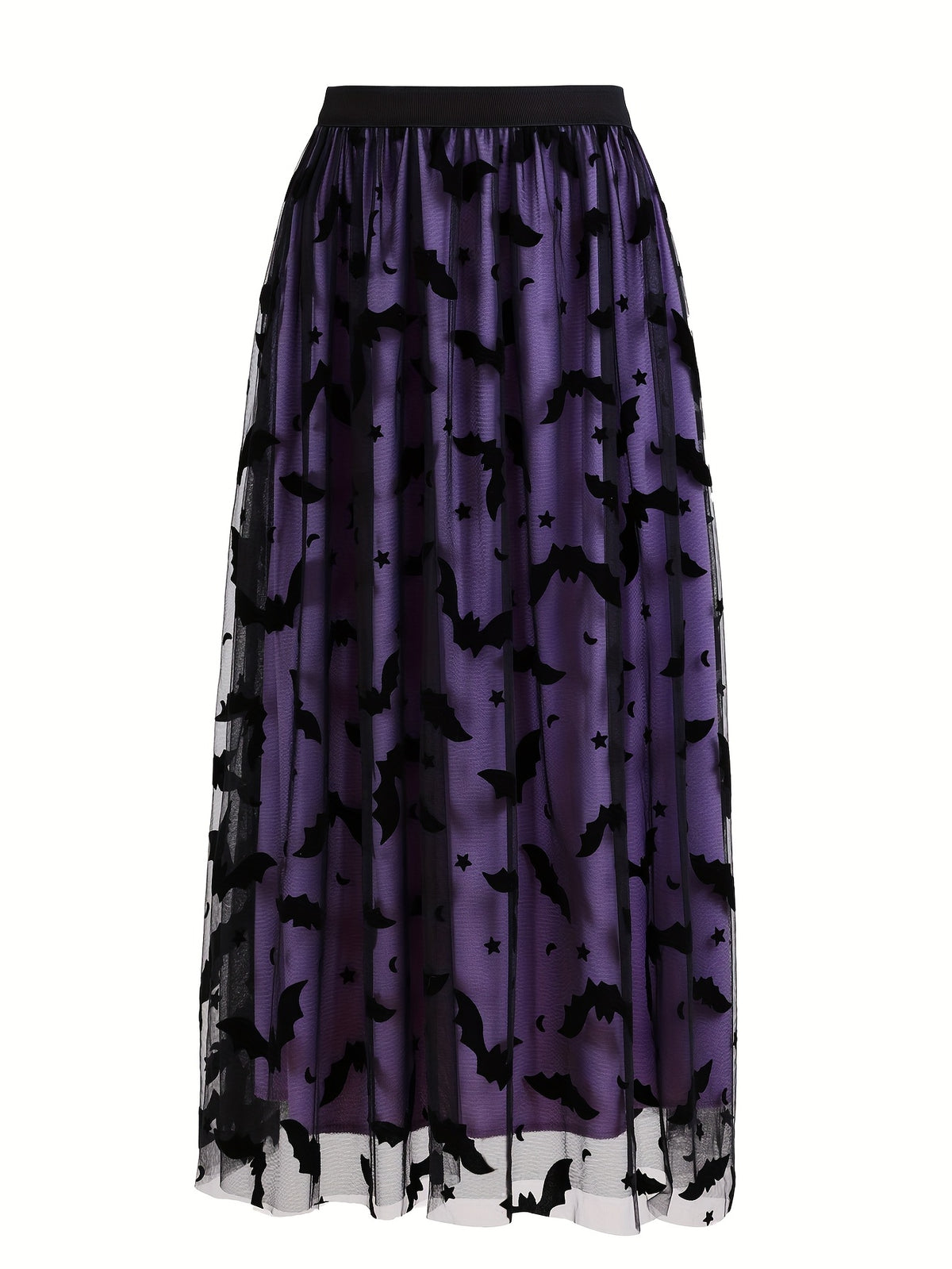 Jupe grande taille, coupe droite, longueur midi Image