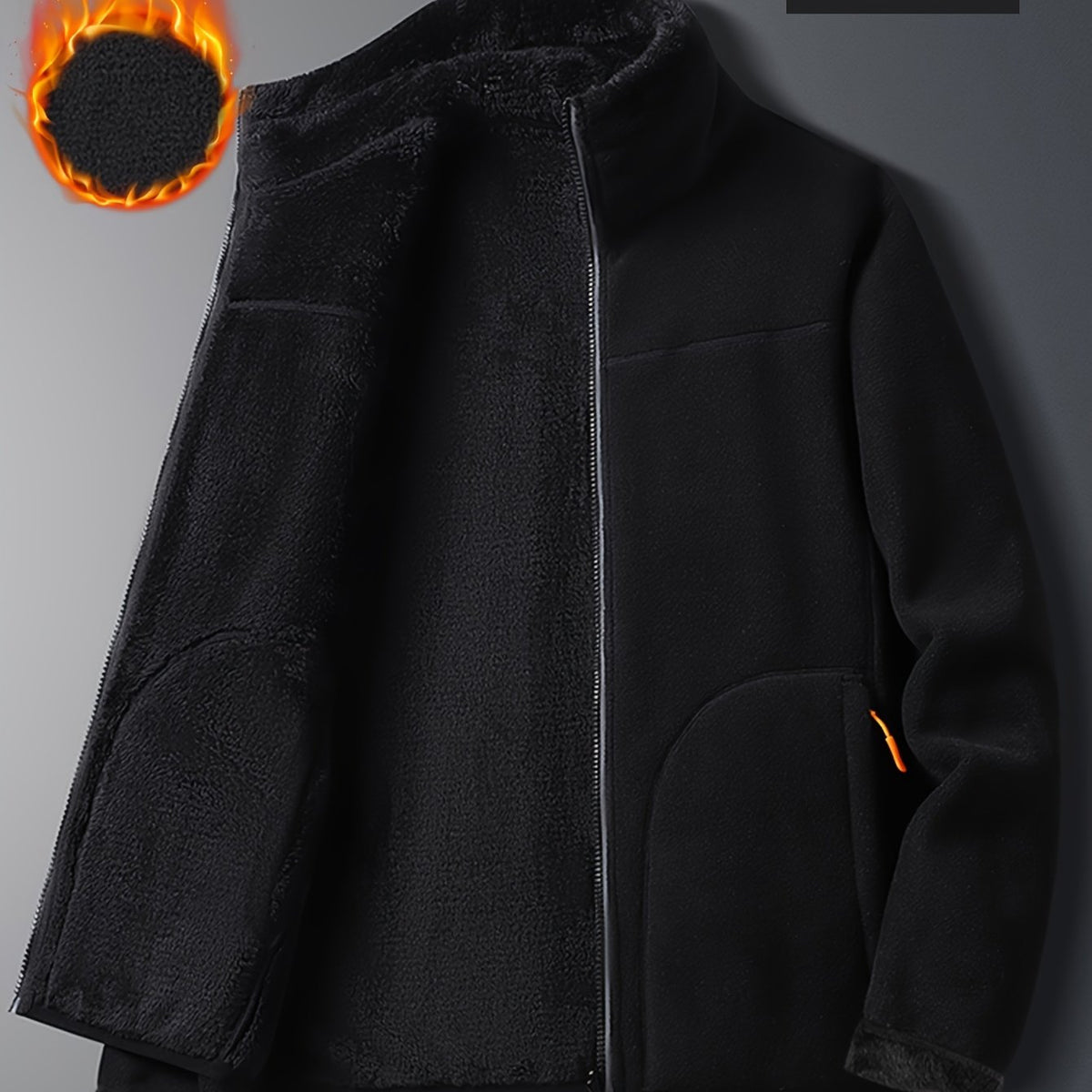 Veste grande taille, chaleur d'hiver, esprit sportif, vu de dos