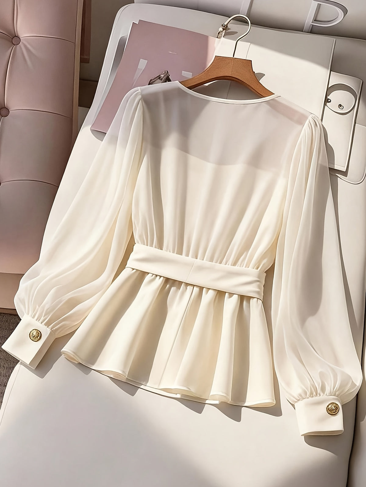 Top grande taille, ceinture assortie, visuel produit