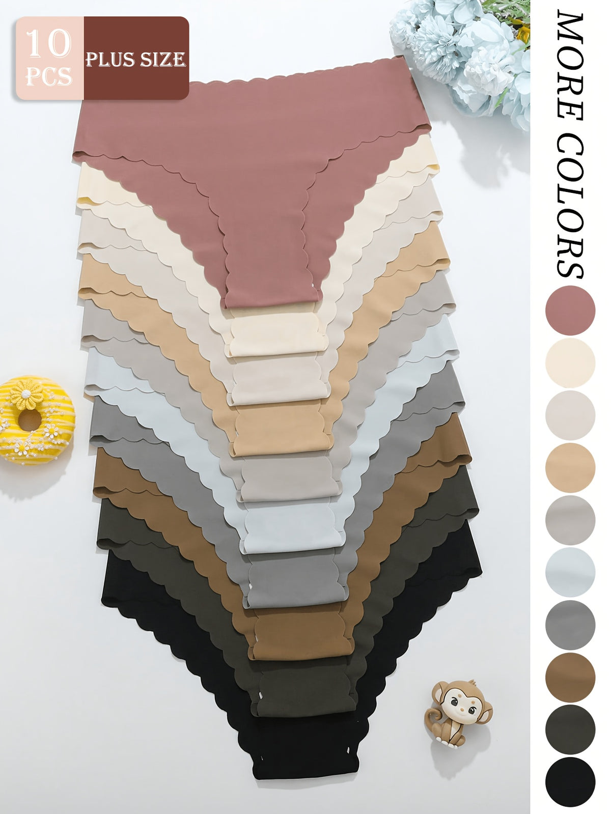 Culotte grande taille, coupe ajustée, ligne épurée, vue de profil