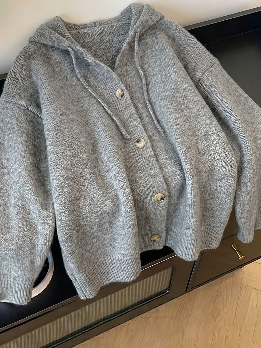 Cardigan grande taille, coupe ample, manches longues, chaleur d'hiver