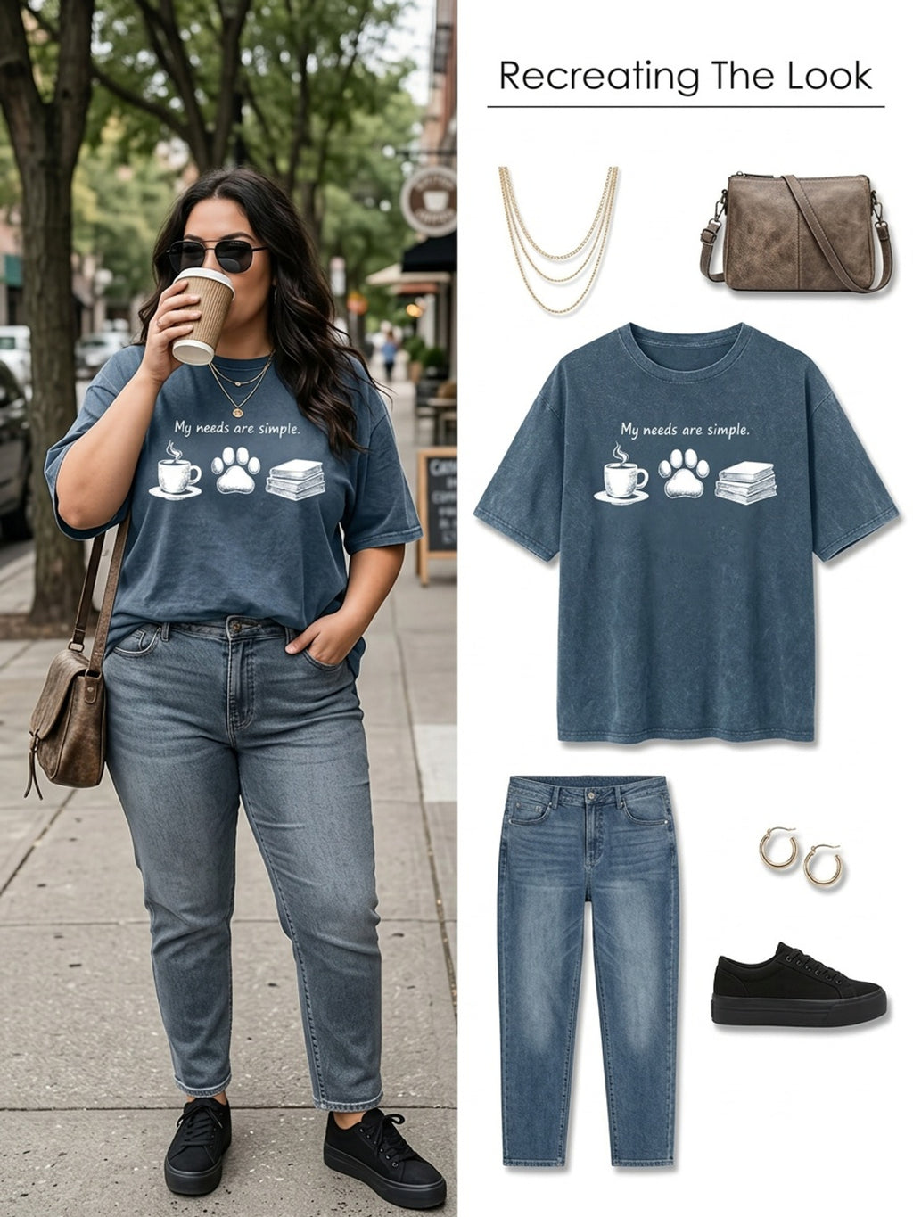 T-shirt grande taille, manches courtes, toucher naturel, vu de dos