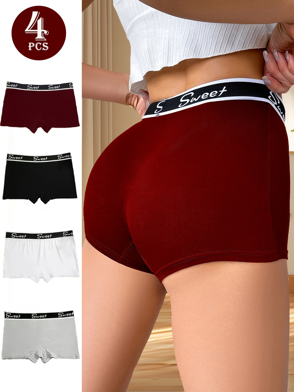 Short grande taille, tombé fluide, vu de dos