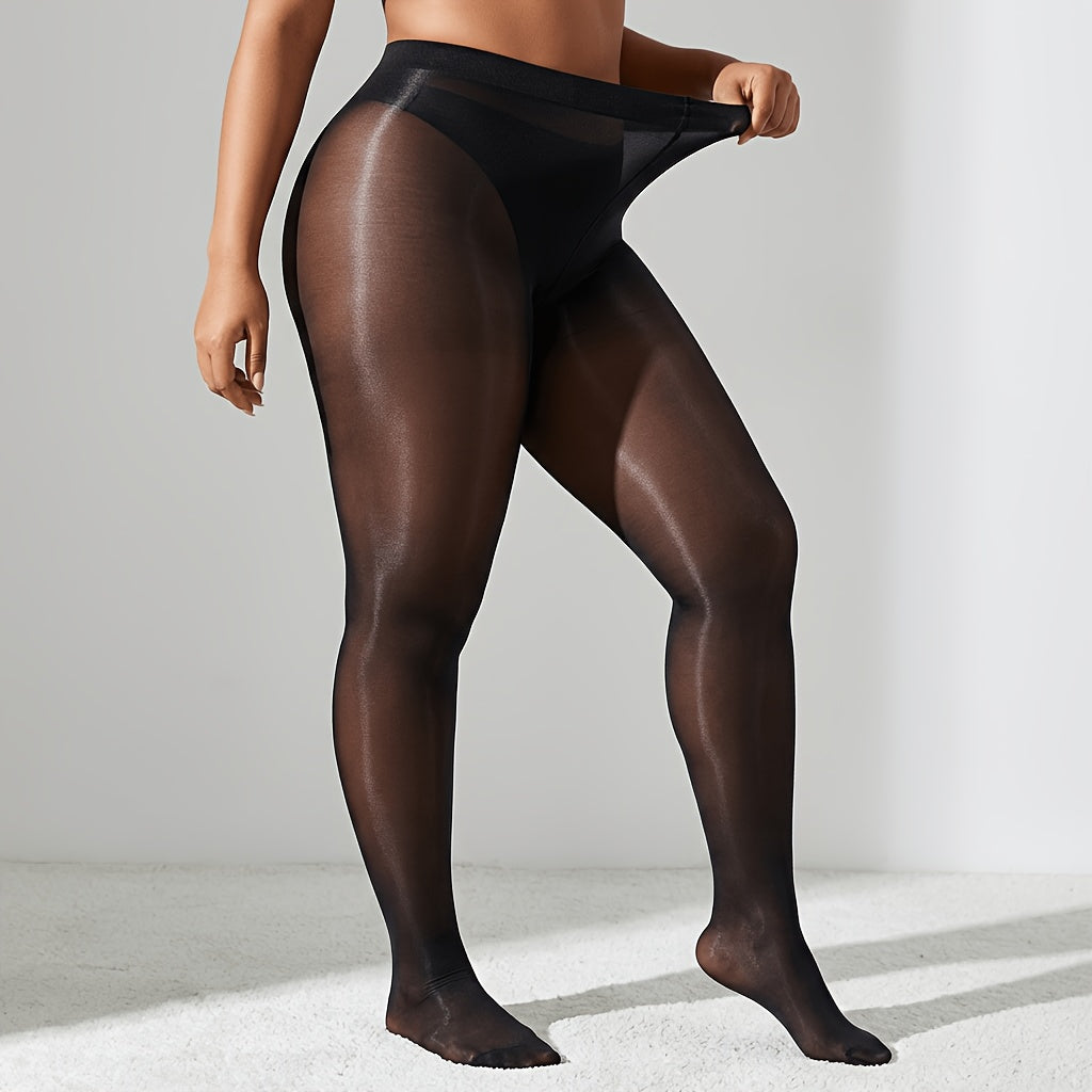 Collant grande taille — Effet gainant et allure élégante — matière : polyamide Image