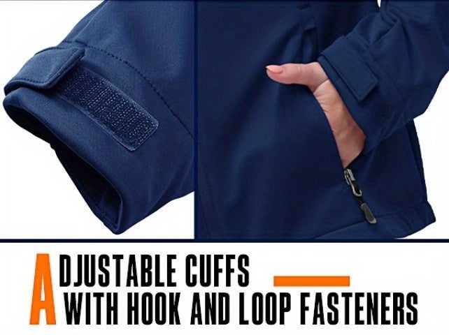 Veste grande taille, coupe ajustée, capuche, détail du col