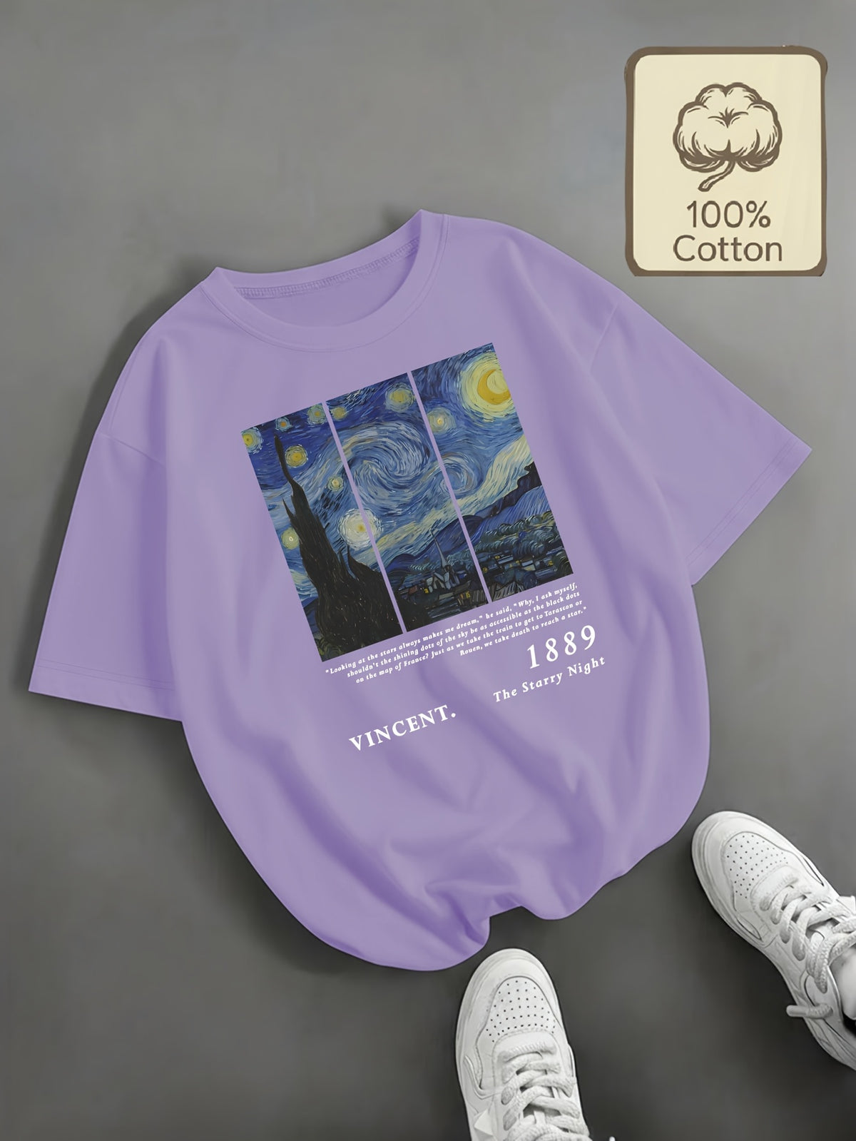 Top grande taille, col rond, manches courtes, toucher naturel