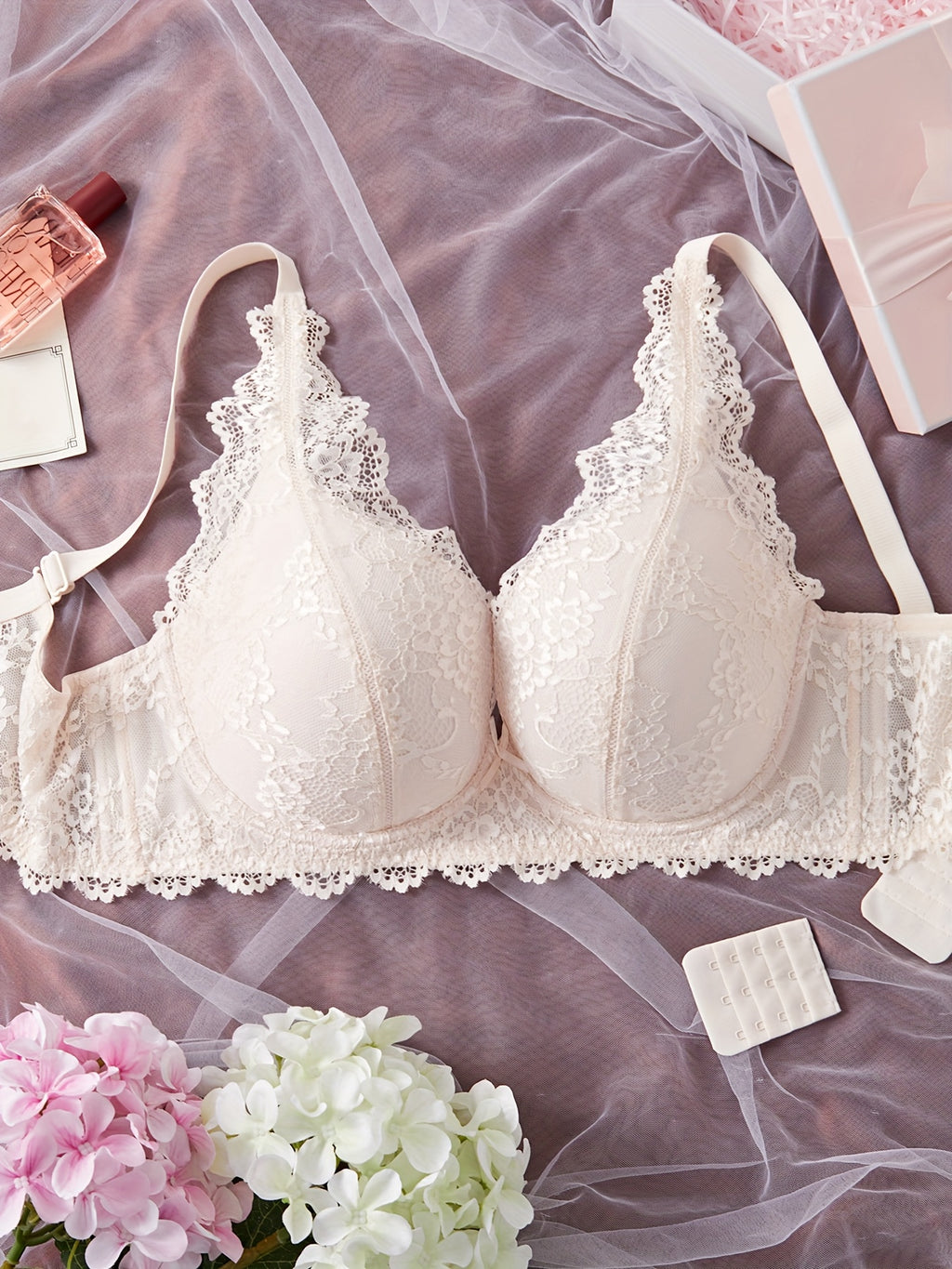 Soutien-gorge grande taille — Dentelle festonnée six coloris