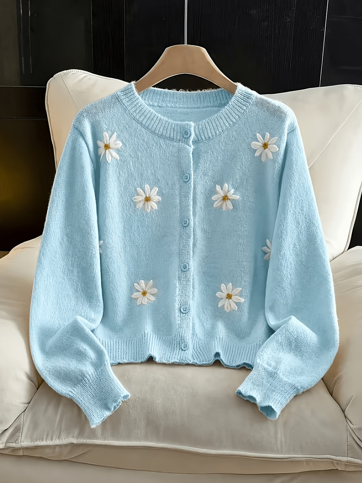Pull grande taille à imprimé fleuri, coupe oversize, chaleur d'hiver, détail du tissu