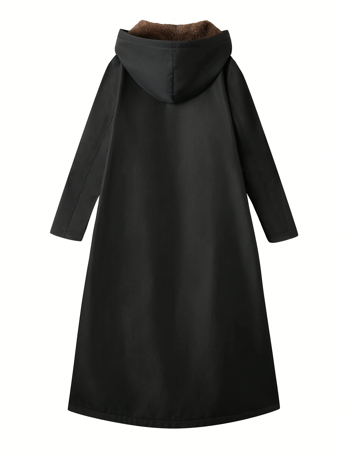 Parka grande taille, poches pratiques, chaleur d'hiver, porté de face